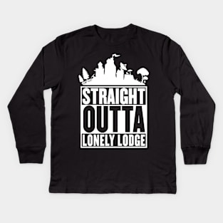 STRAIGHT OUTTA LONELY LODGE T-Shirt Kids Long Sleeve T-Shirt